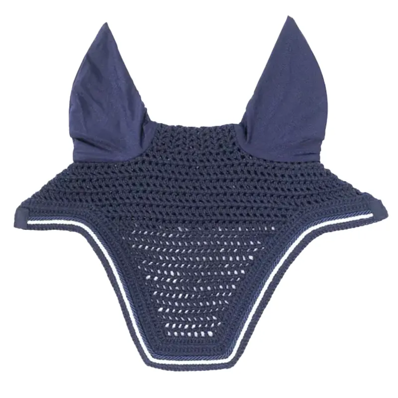 Kentucky Wellington Diamond Rope Soundless Ear Fly Veil - Navy