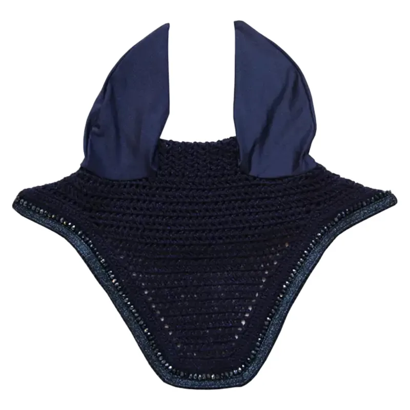 Kentucky Wellington Gilitter Band Fly Veil - Navy