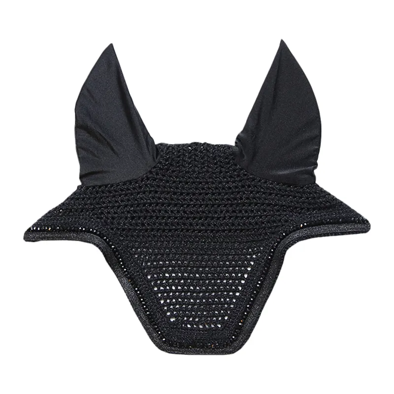 Kentucky Wellington Gilitter Band Fly Veil - Black