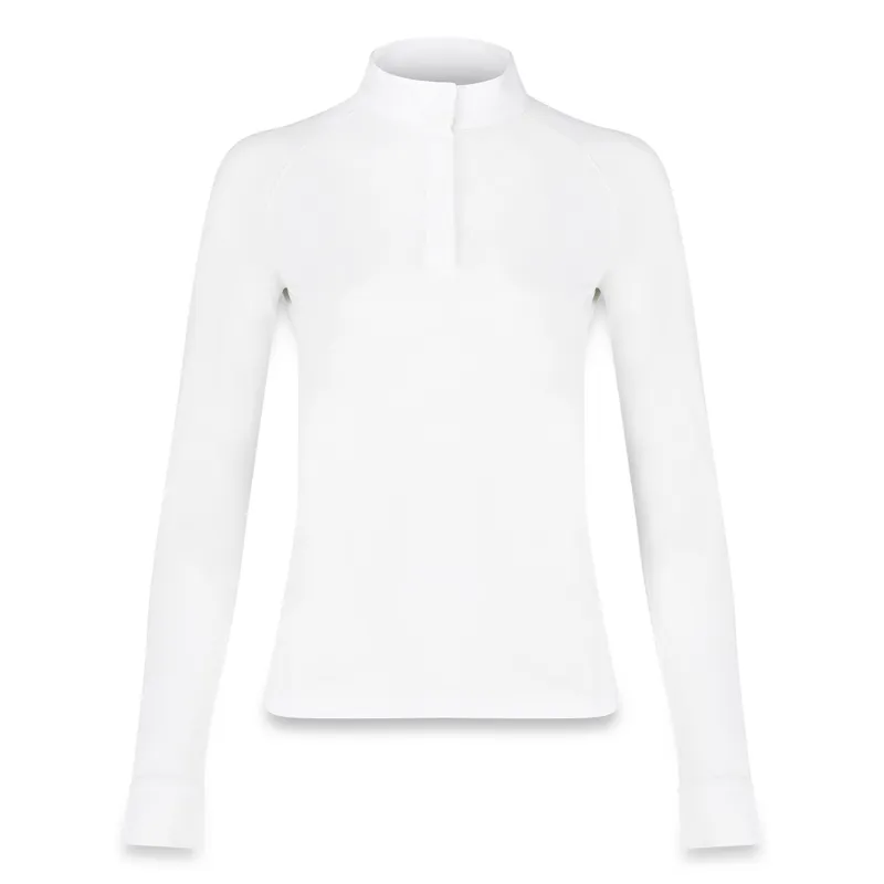 Kentucky Classic Womens Long Sleeve Show Shirt - White