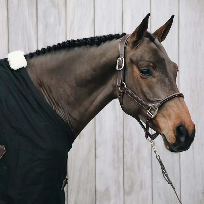 Kentucky Anatomic Artificial Leather Headcollar - Brown