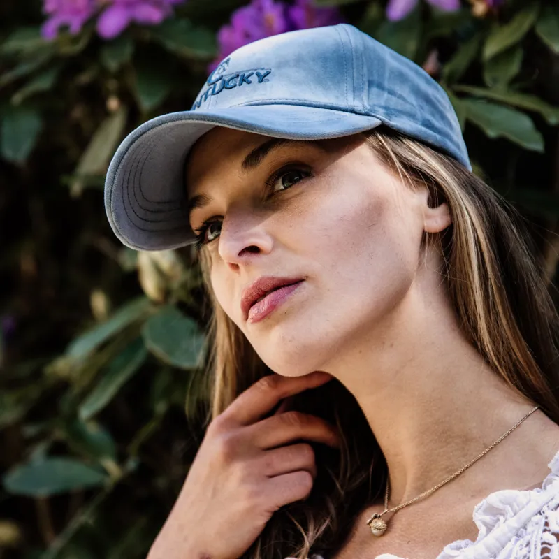 Kentucky Velvet Baseball Cap - Light Blue-2