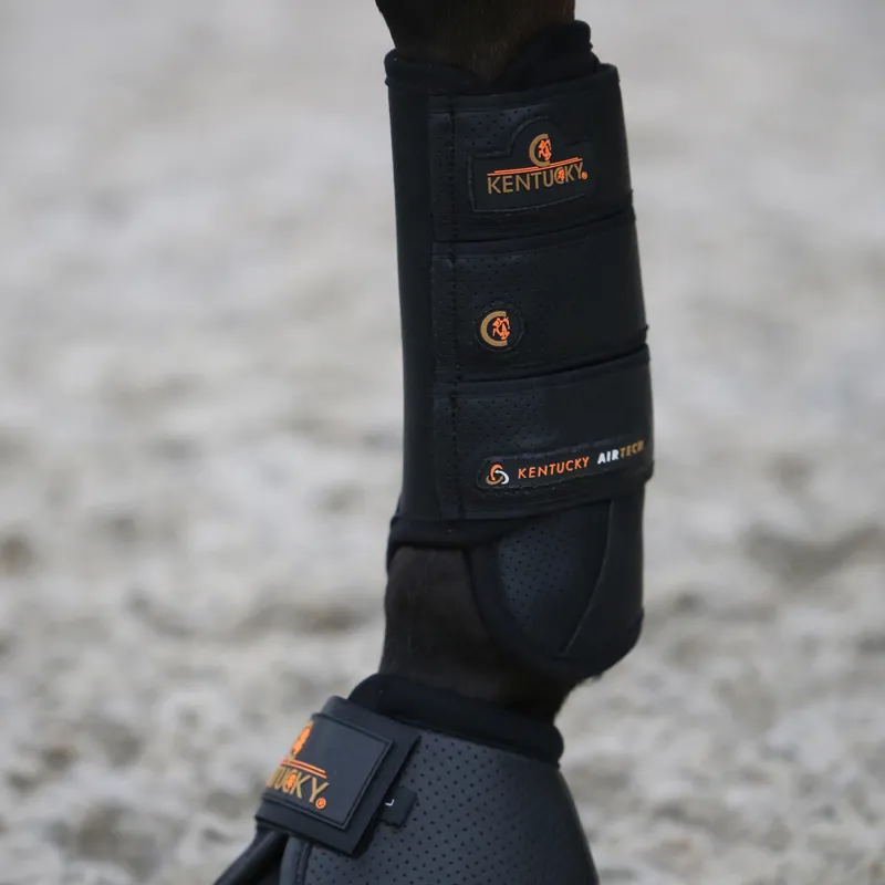 Kentucky Air Tech Eventing Front Boots - Black-2