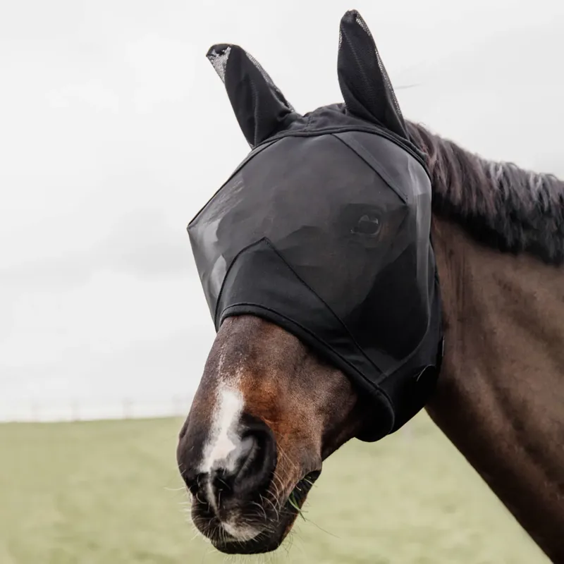 Kentucky Classic Fly Mask with Ears - Black