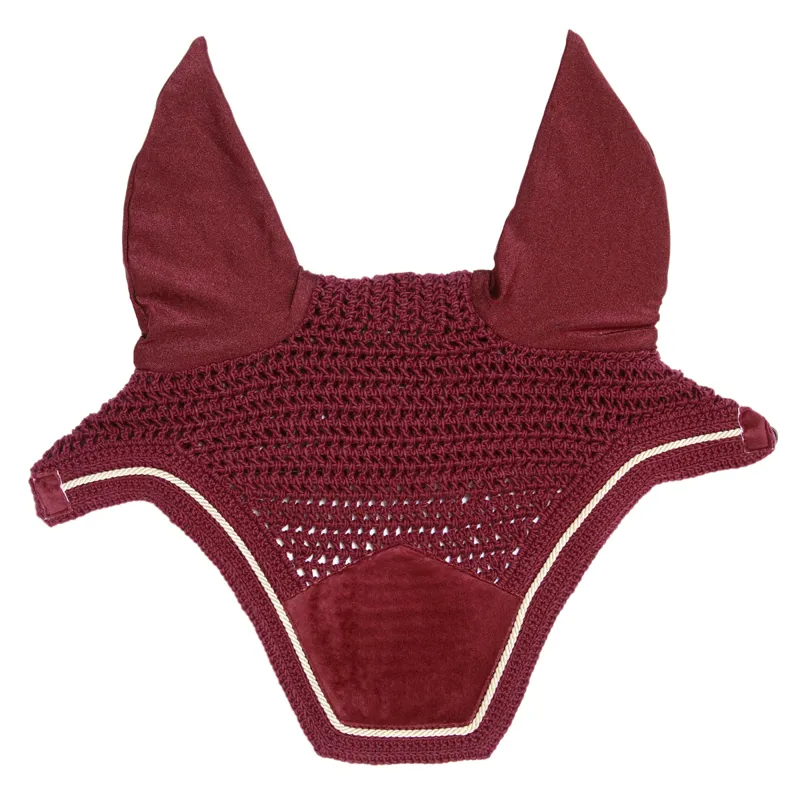 Kentucky Wellington Velvet Fly Veil - Bordeaux