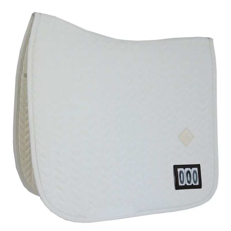 Kentucky Fishbone Competition Dressage Number Saddlecloth - White