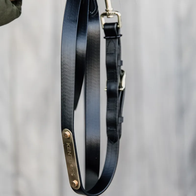Kentucky Soft Rubber Presentation Lead Rein - Black-1