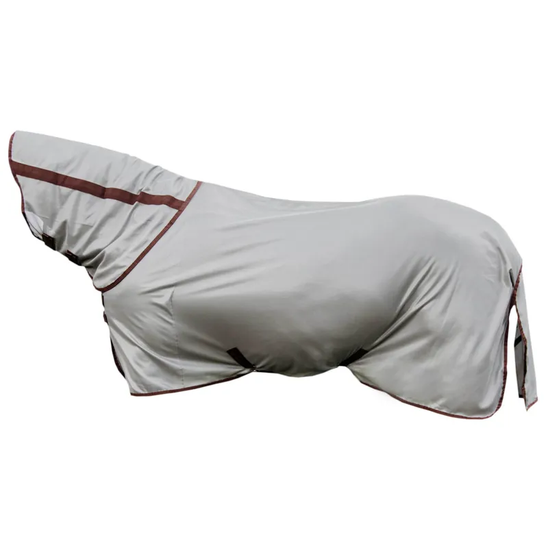 Kentucky Classic Mesh Detachable Neck Fly Rug - Silver-12