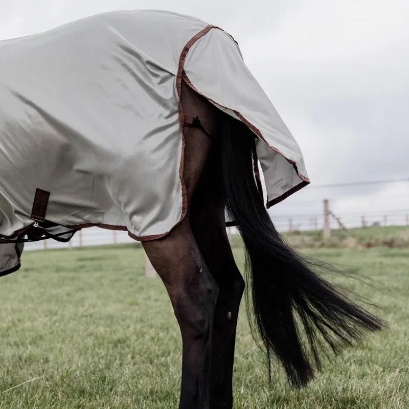 Kentucky Classic Mesh Detachable Neck Fly Rug - Silver-9