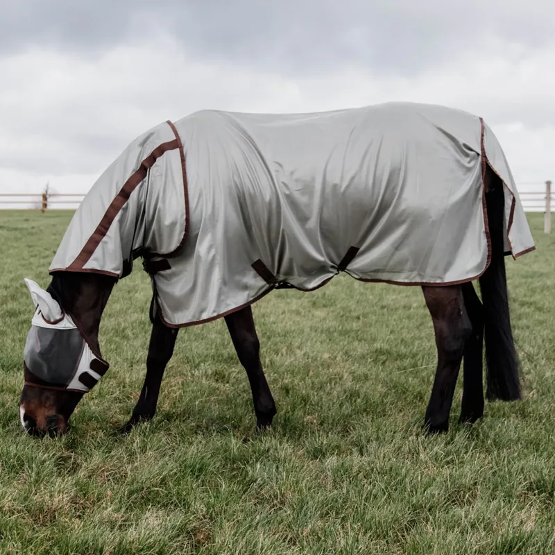 Kentucky Classic Mesh Detachable Neck Fly Rug - Silver