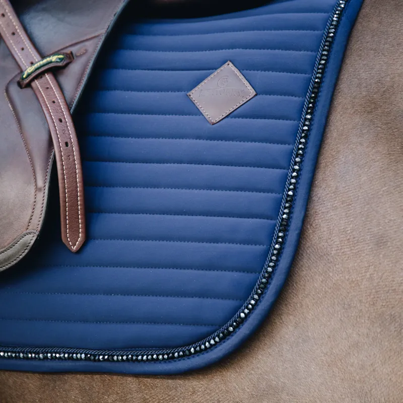 Kentucky Pearls Jumping Saddlecloth - Navy-3