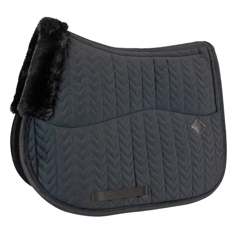 Kentucky Skin Friendly Velvet Jumping Saddlecloth - Black