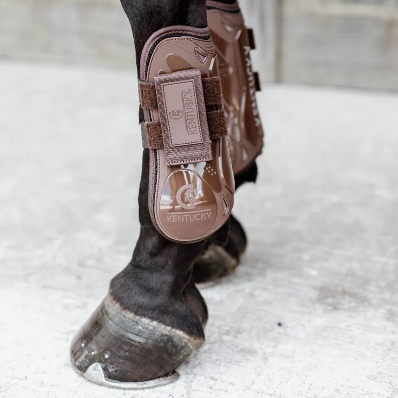 Kentucky Velcro Tendon Boots - Brown