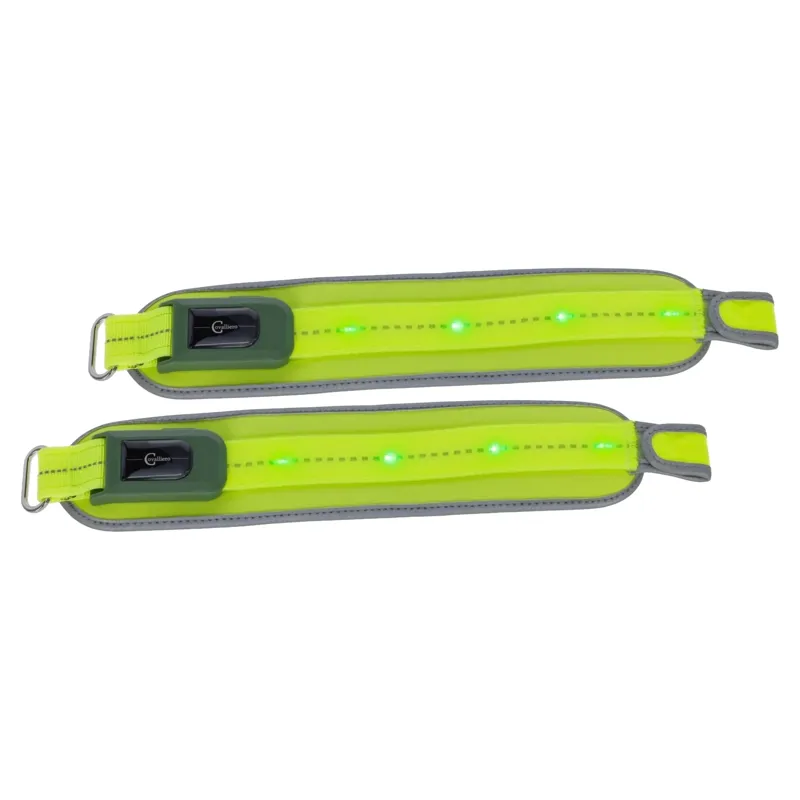 Kerbl Illuminated LED Hi-Viz Leg Bands - Yellow
