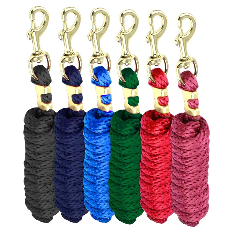 KM Elite 10ft Poly Lead Rope - Navy-1