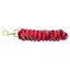 KM Elite Cotton Double Braid Lead Rope 7ft - Red/White