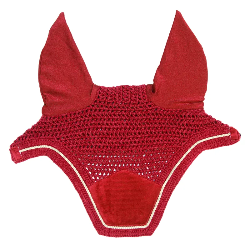 Kentucky Wellington Velvet Fly Veil - Red