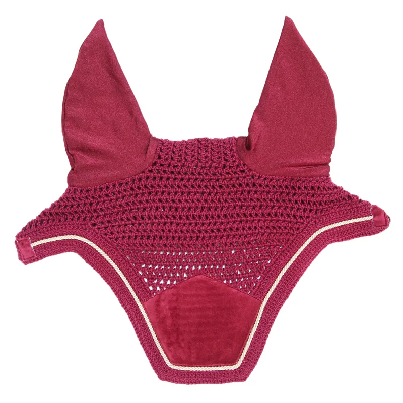 Kentucky Wellington Velvet Fly Veil - Fuchsia