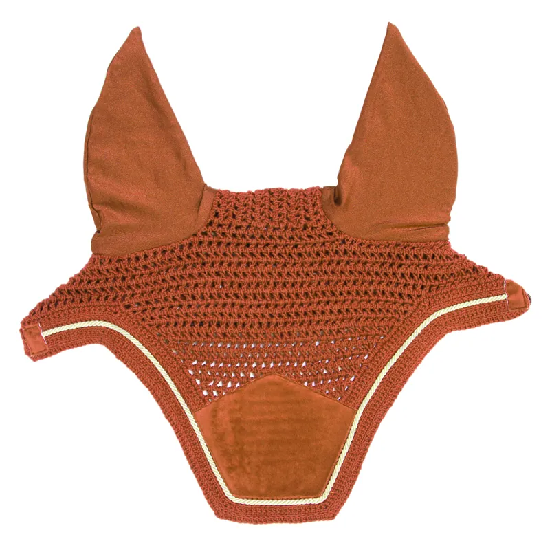 Kentucky Wellington Velvet Fly Veil - Orange