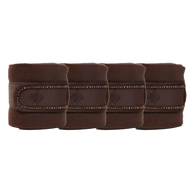 Kentucky Pearls Polar Fleece Bandages - Brown-2