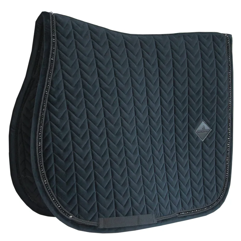 Kentucky Velvet Pearls Saddlecloth - Black
