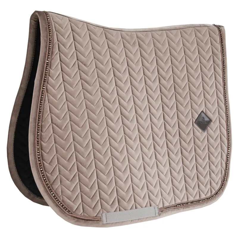 Kentucky Velvet Pearls Saddlecloth - Beige