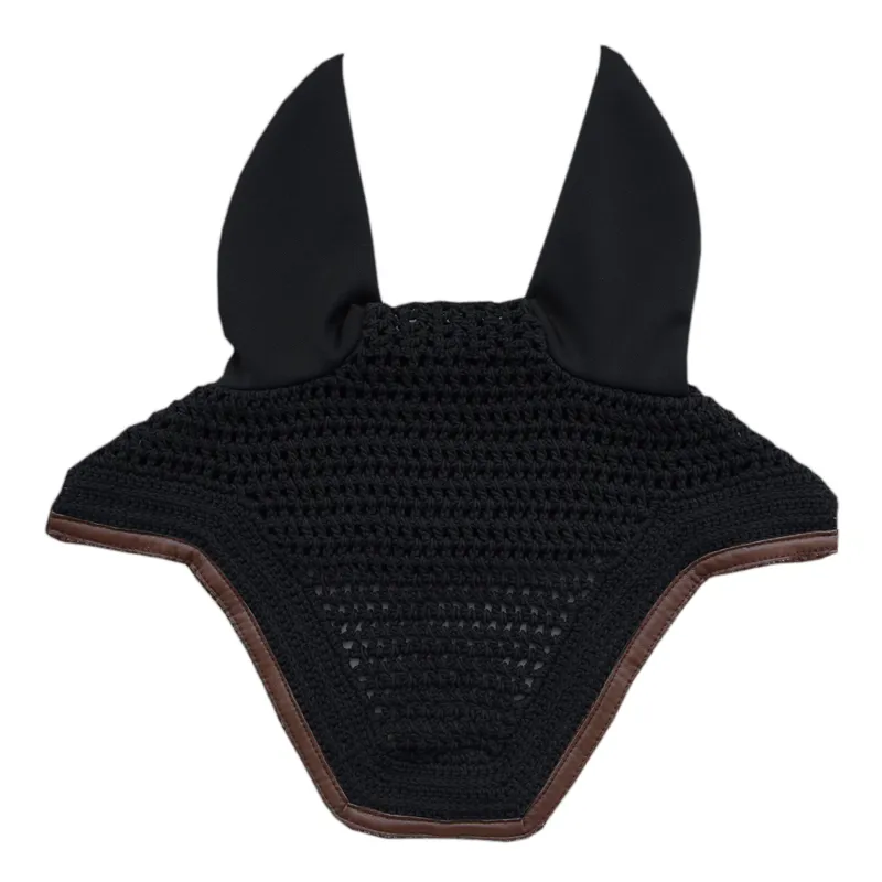 Kentucky Wellington Leather Trim Fly Veil - Black