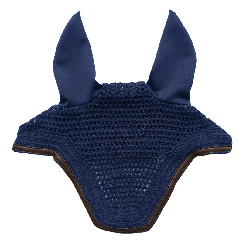 Kentucky Wellington Leather Trim Fly Veil - Dark Navy