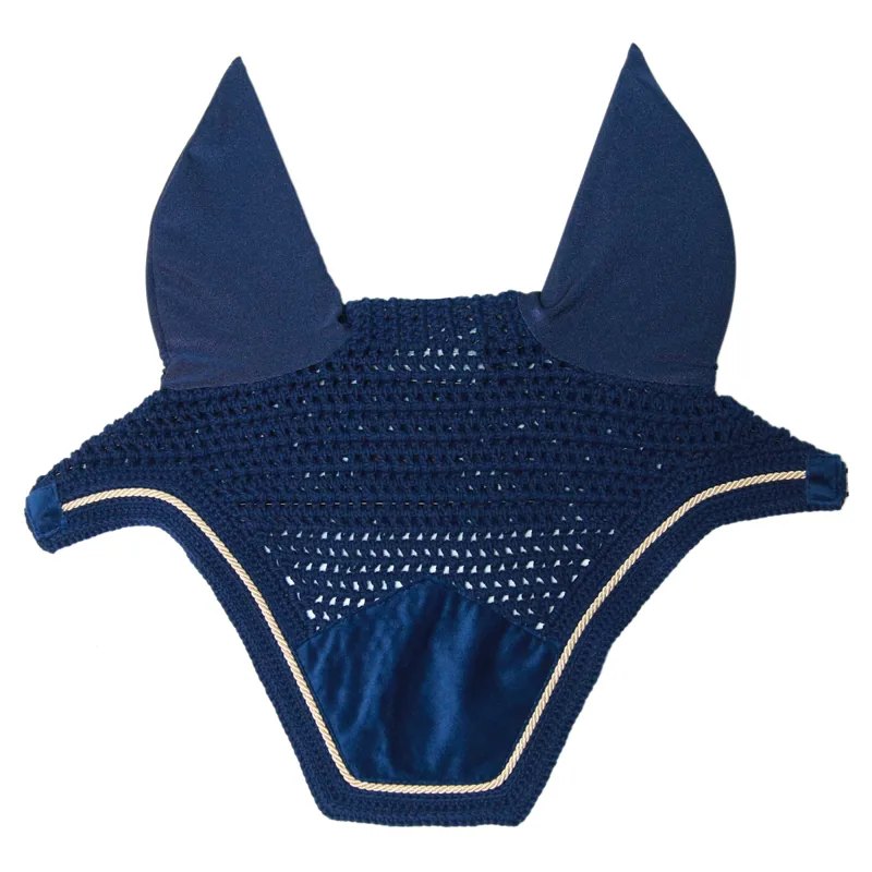Kentucky Wellington Velvet Fly Veil - Navy
