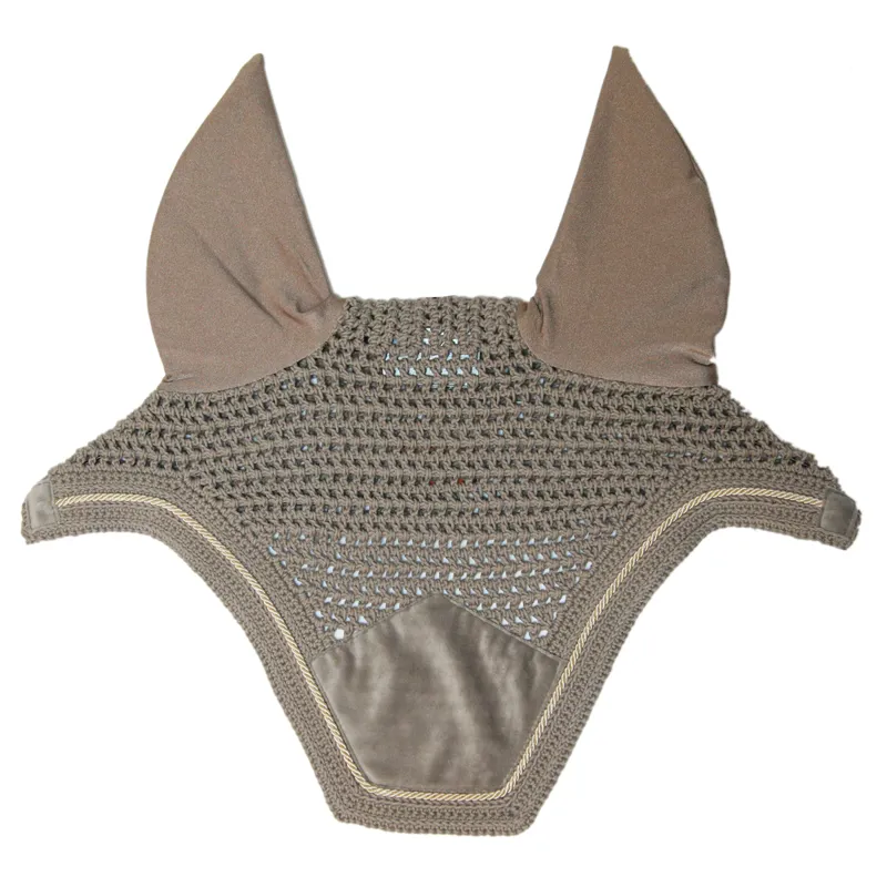 Kentucky Wellington Velvet Fly Veil - Beige