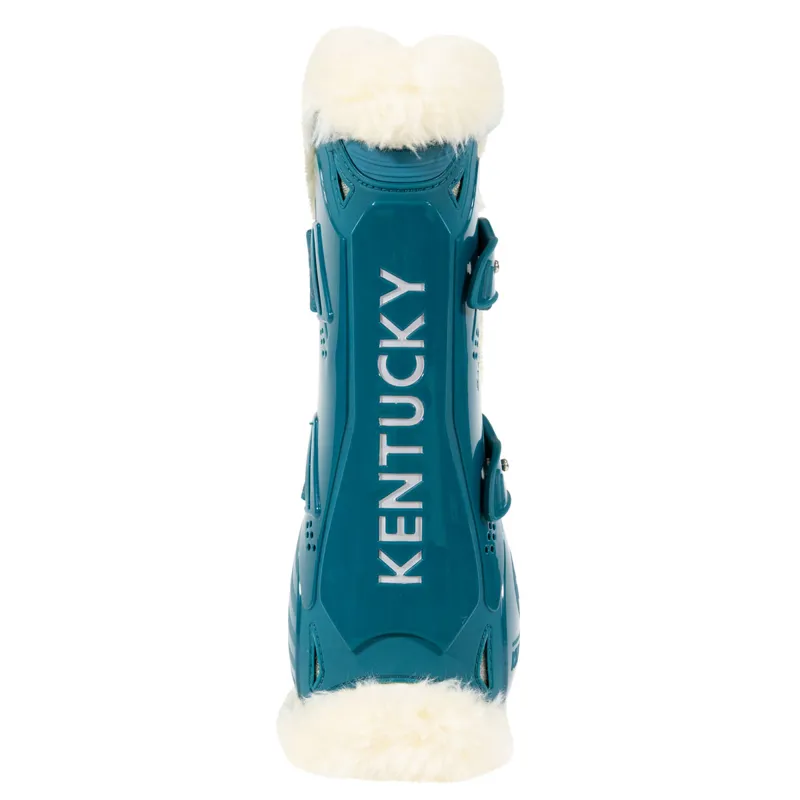 Kentucky Bamboo Shield Vegan Sheepskin Tendon Boots - Emerald-2
