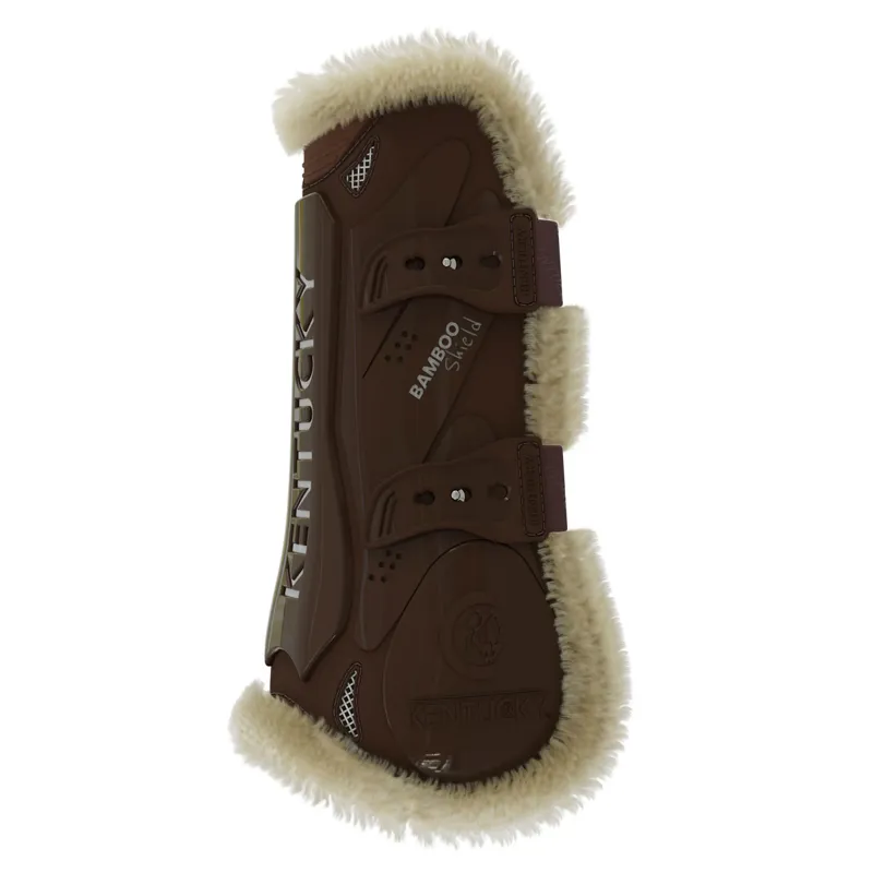 Kentucky Bamboo Shield Vegan Sheepskin Tendon Boots - Brown-1