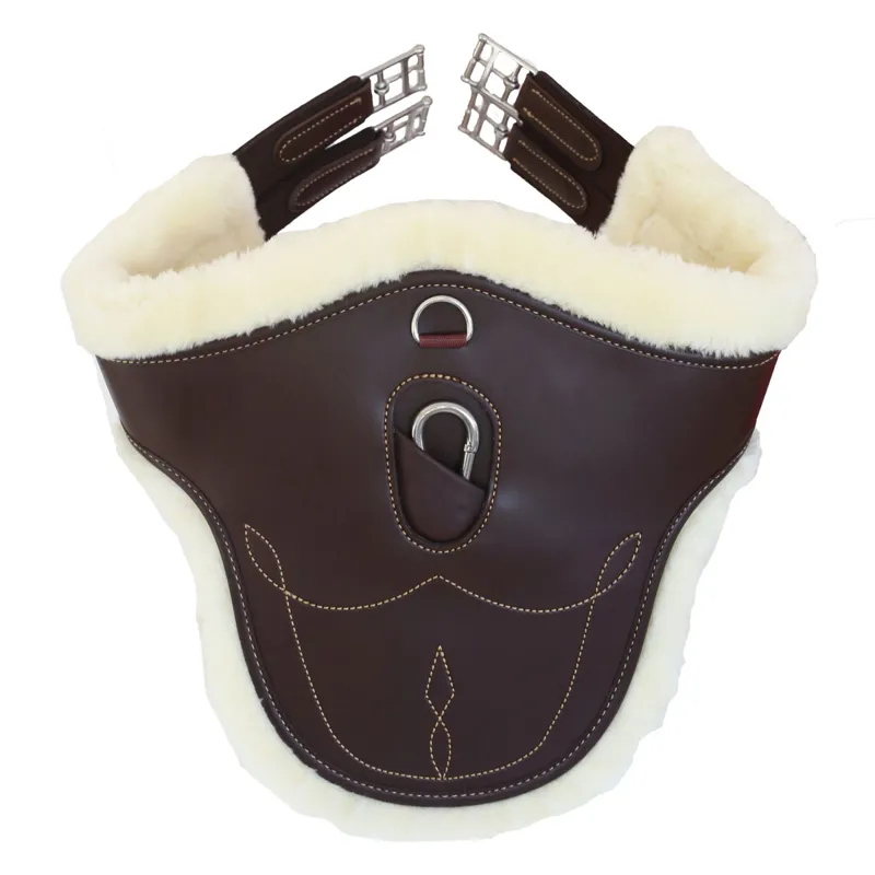Kentucky Sheepskin Stud Girth - Brown/Natural
