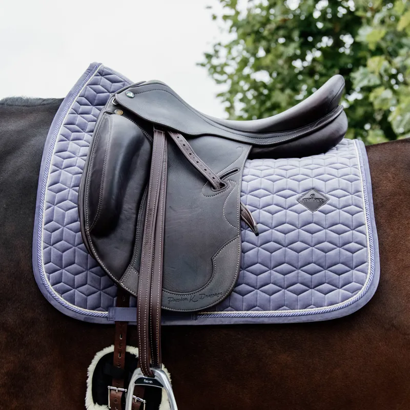 Kentucky Velvet Dressage Saddlecloth - Purple-1
