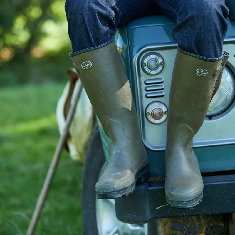 Le Chameau Vierzon Jersey Lined Mens Wellingtons - Vert Vierzon-4