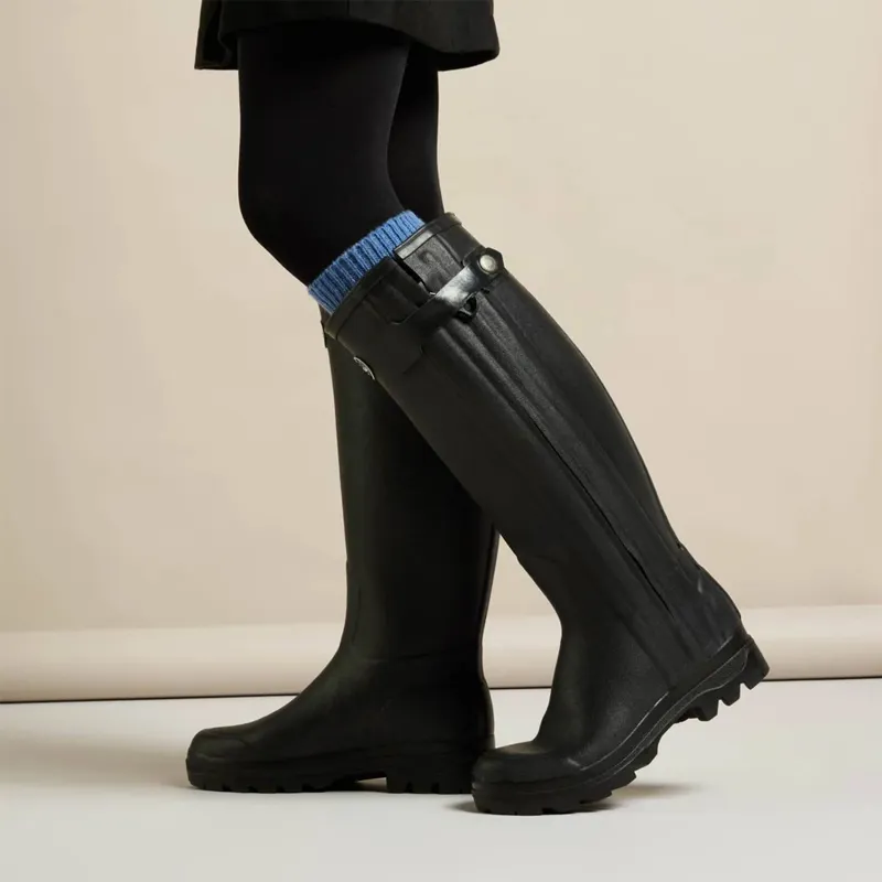Le Chameau Chasseur Ladies Neoprene Boots - Noir-6