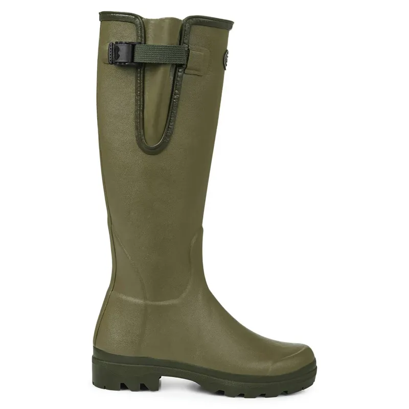 Le Chameau Vierzon Jersey Lined Womens Wellingtons - Vert Vierzon-1