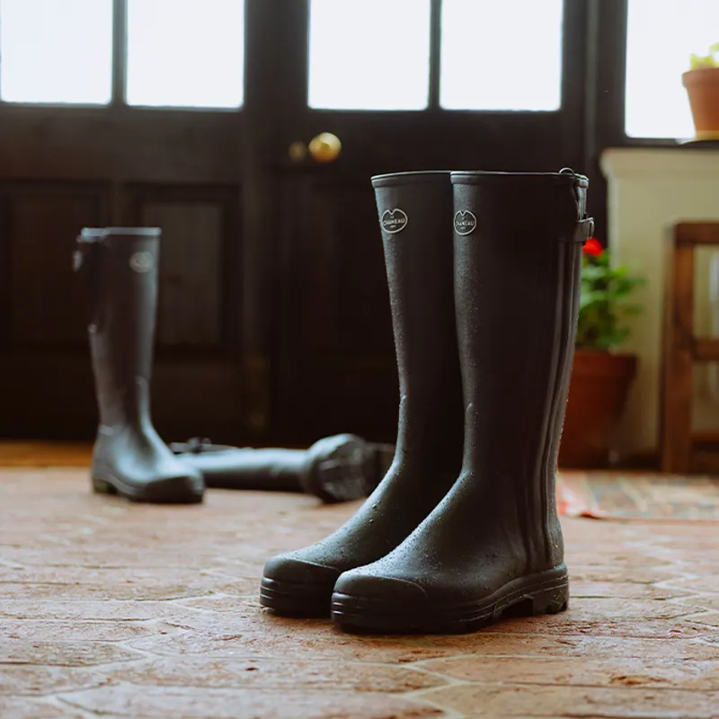 Le Chameau Vierzonord Neoprene Lined Mens Wellingtons - Noir-7