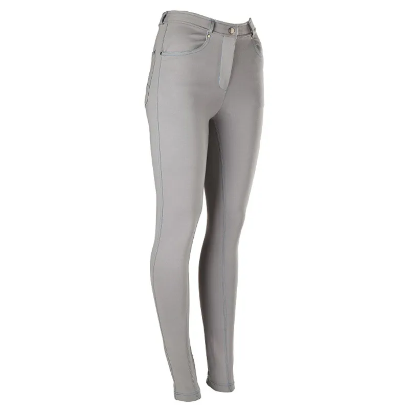 Legacy LifeStyle Stitch Ladies Jodhpurs - Quarry Grey/Swedish Blue-1