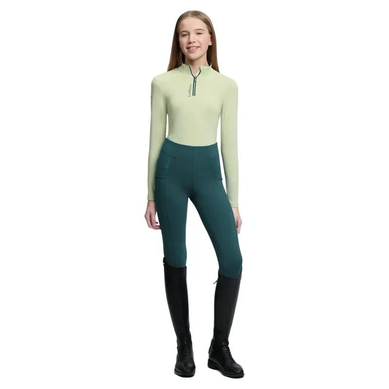 LeMieux Classique Young Rider Long Sleeve Base Layer - Macaron-4
