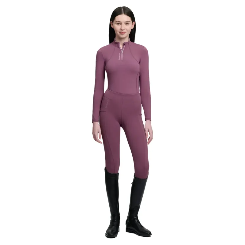 LeMieux Classique Young Rider Long Sleeve Base Layer - Mallow-6