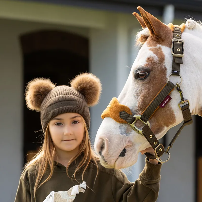 LeMieux Mini Clara Double Pom Pom Beanie Hat - Alpine-4