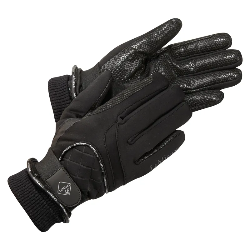 LeMieux Waterproof Lite Riding Gloves - Black