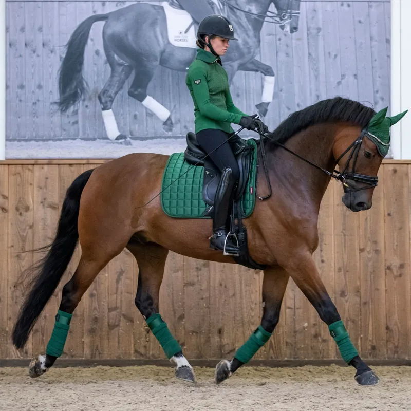 LeMieux Loire Fly Hood - Hunter Green-3