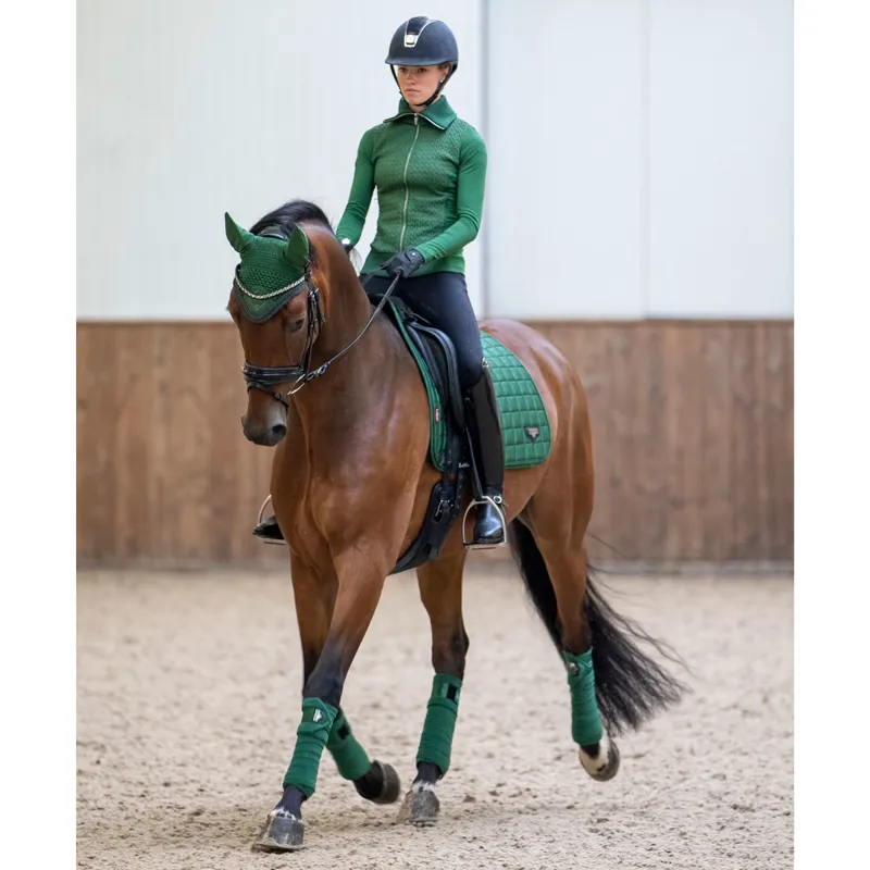 LeMieux Loire Fly Hood - Hunter Green-4