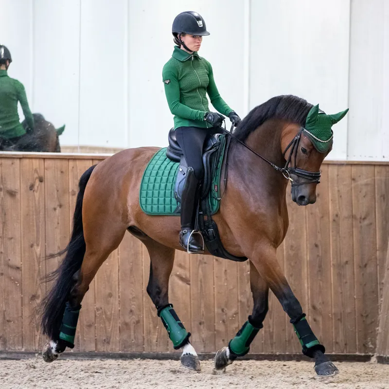LeMieux Loire Fly Hood - Hunter Green-5