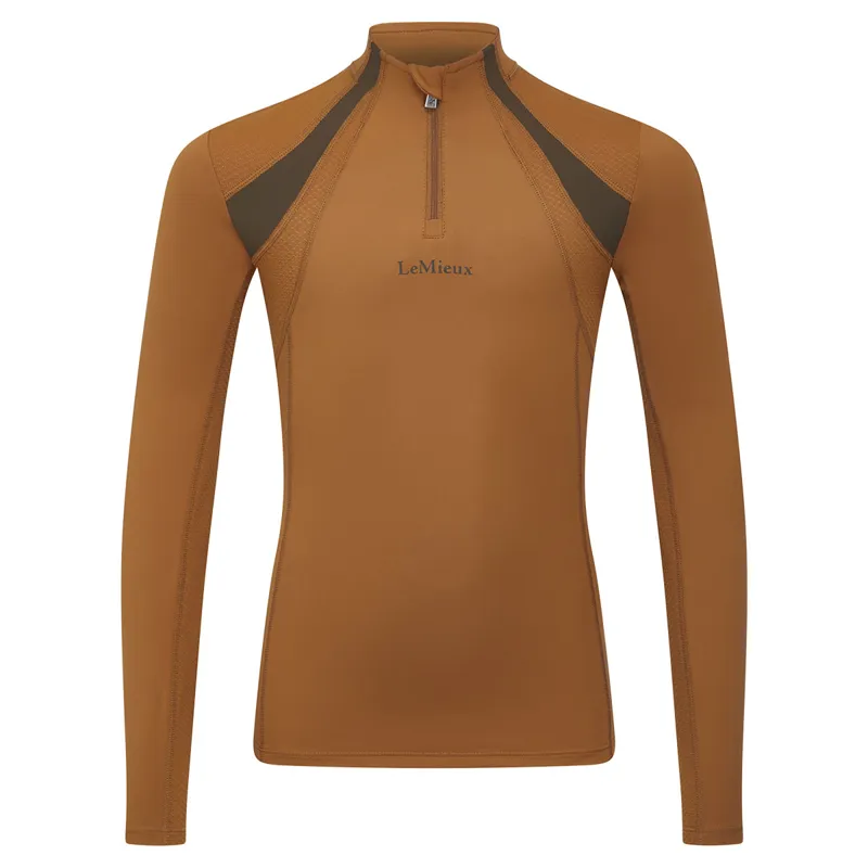 LeMieux Young Rider Mia Mesh Junior Base Layer - Ginger - 9-10yrs