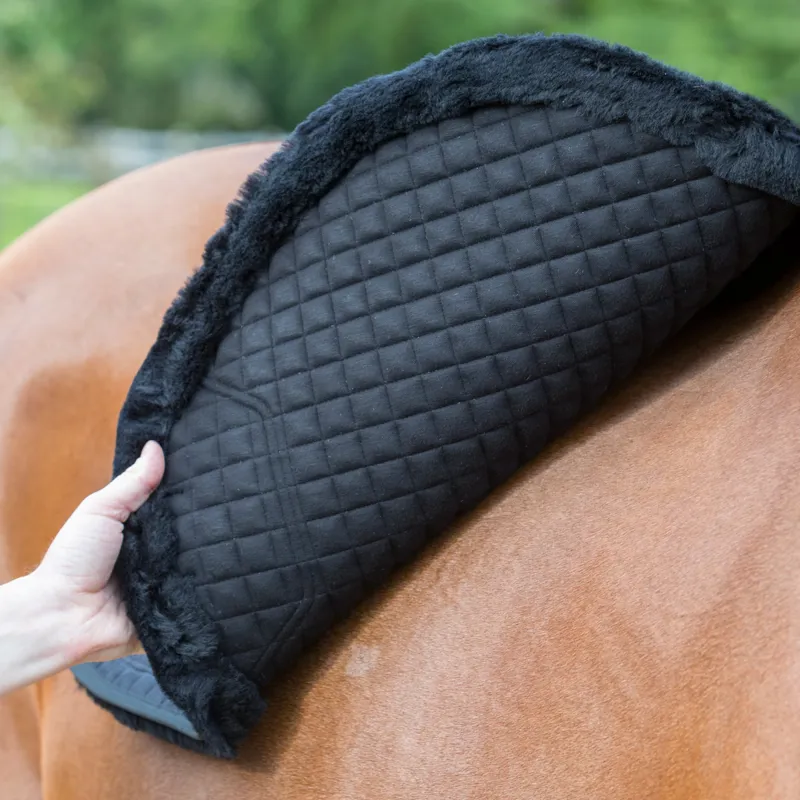 LeMieux Merino+ Sensitive Skin Dressage Square - Black-1
