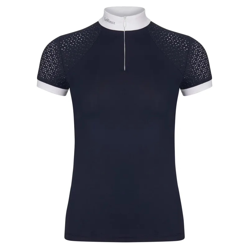 LeMieux Olivia Short Sleeve Womens Show Shirt - Navy