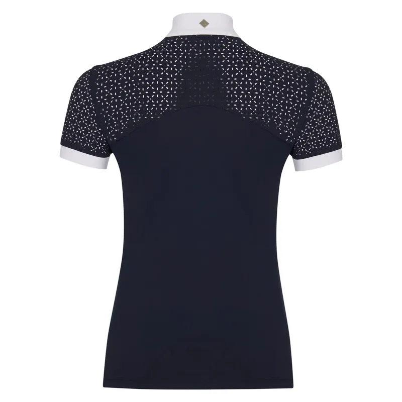 LeMieux Olivia Short Sleeve Womens Show Shirt - Navy-1